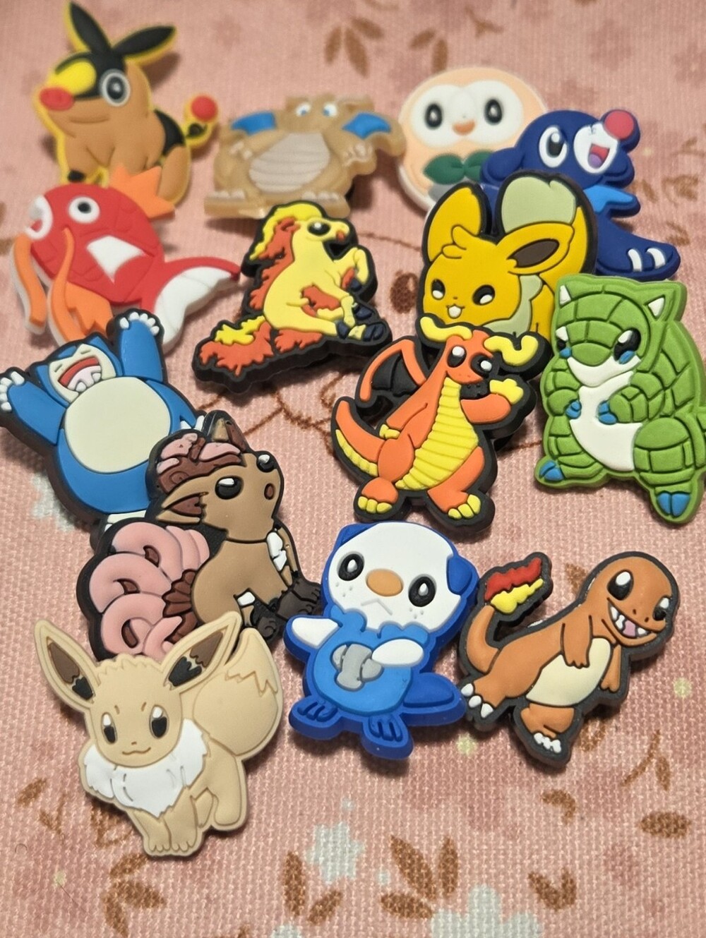 Eevee Dragonite Charm Set of 14 Croc Shoe Charms